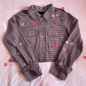 NWOT Purple Cropped Moto Jacket ✨💜